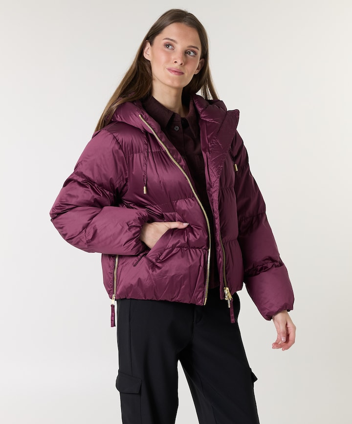 Dames jas bordeaux