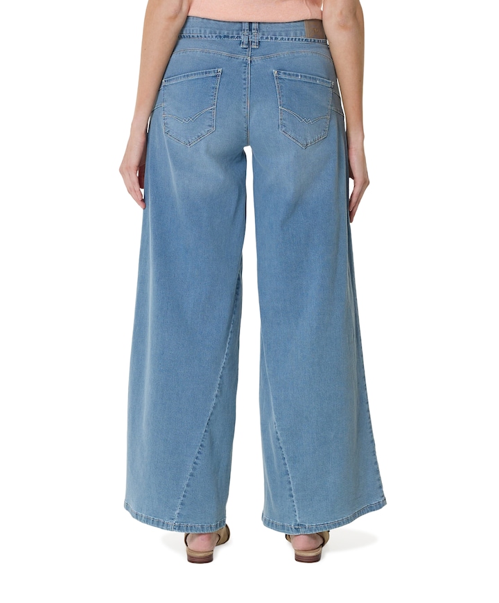 WIDE dames jeans blauw
