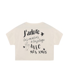 Meisjes t-shirt beige