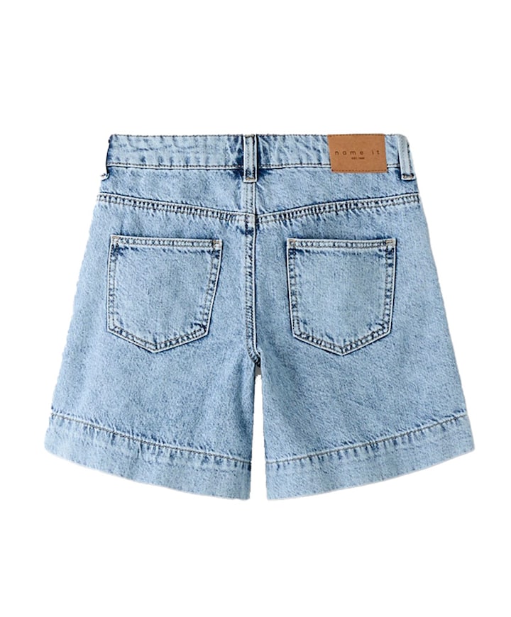 NKFROSE DNM LONG 2072-MJ J meisjes korte broek blauw