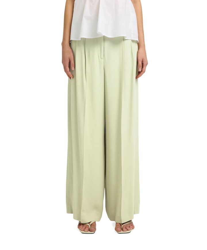 SLFEXTRA WIDE ELLIE HW dames pantalon geel