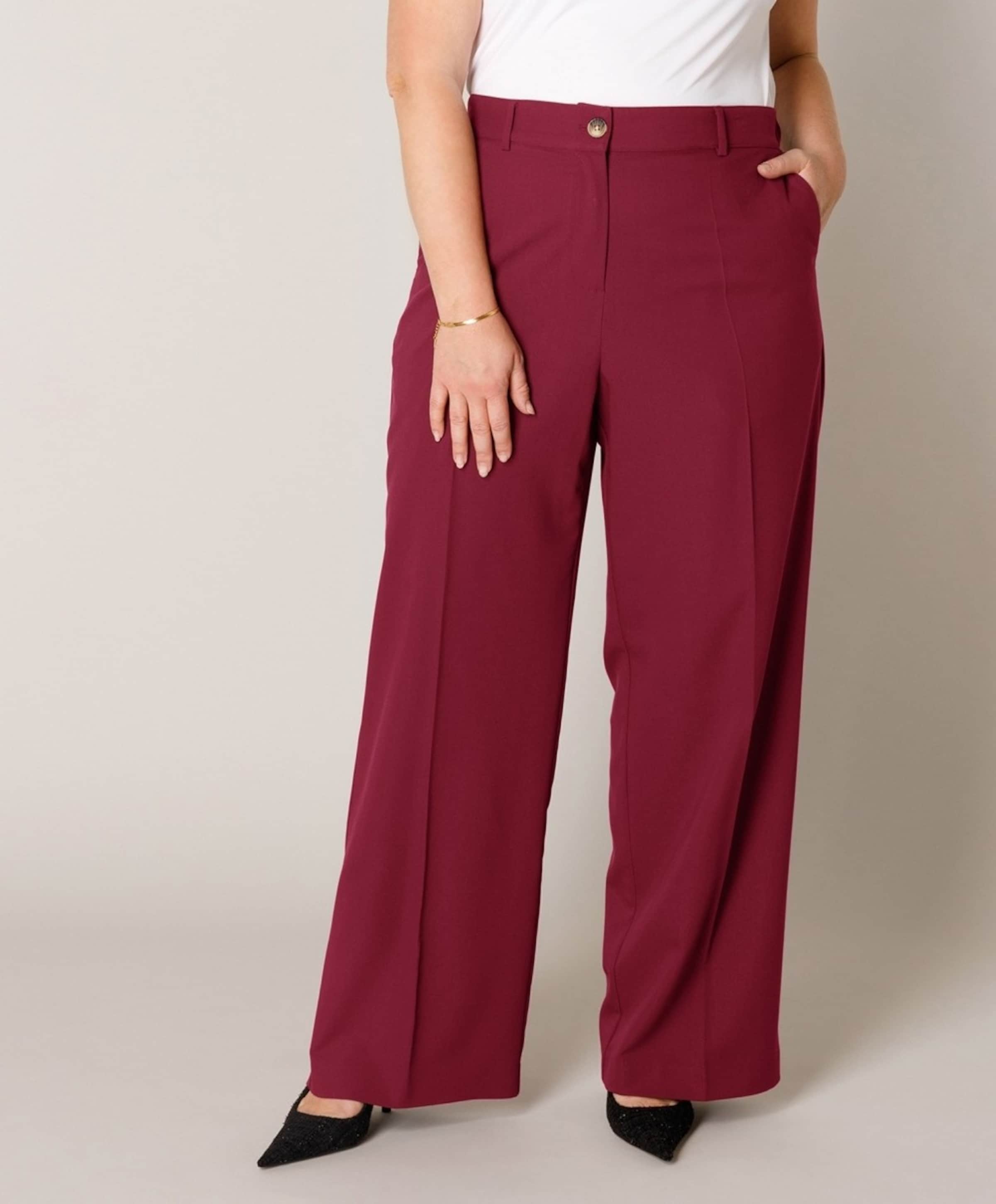 Yunia dames broek bordeaux