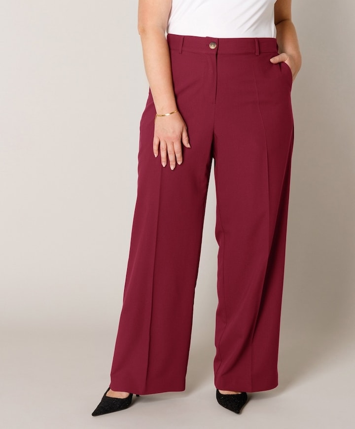 Yunia dames broek bordeaux