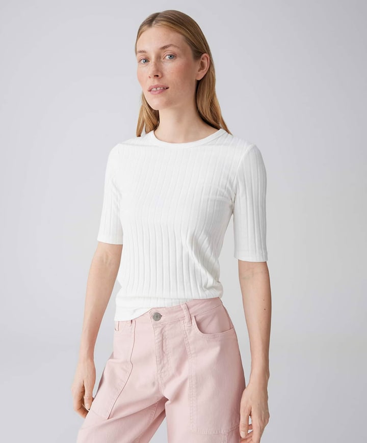 Dames T-shirt ecru