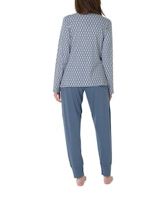 Dames pyjamaset blauw