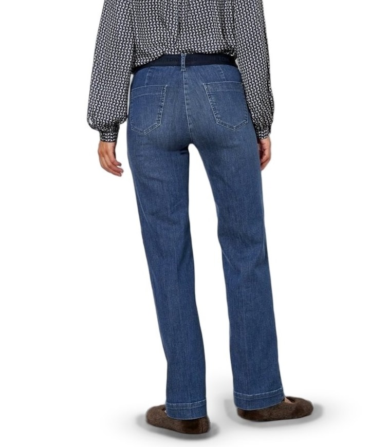 Jenny Wide dames jeans blauw
