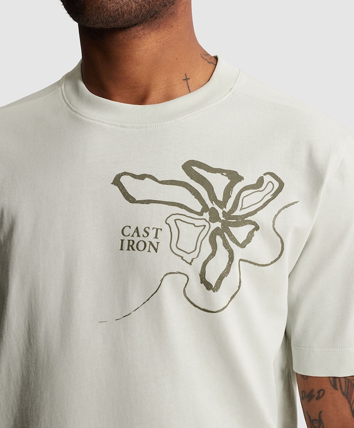 Heren T-shirt ecru