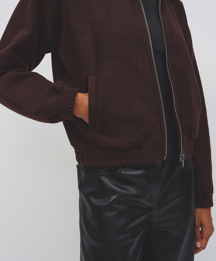 Dames vest bordeaux