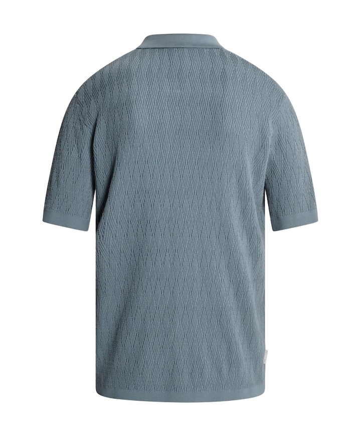 Heren polo blauw