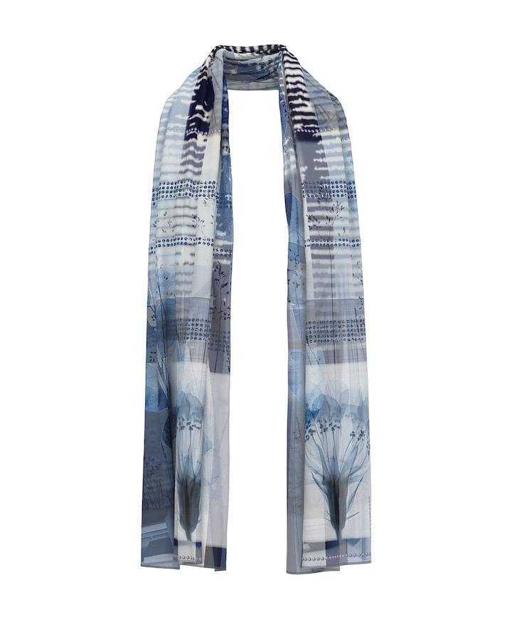 Dames sjaal blauw