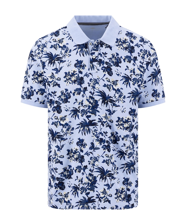 Heren polo blauw