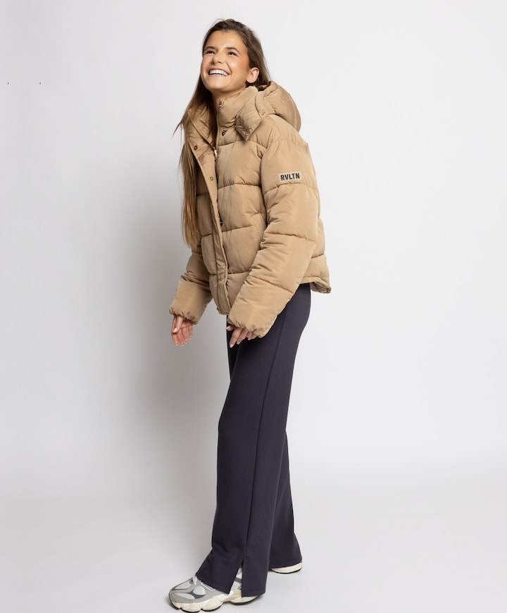 Meisjes jas beige