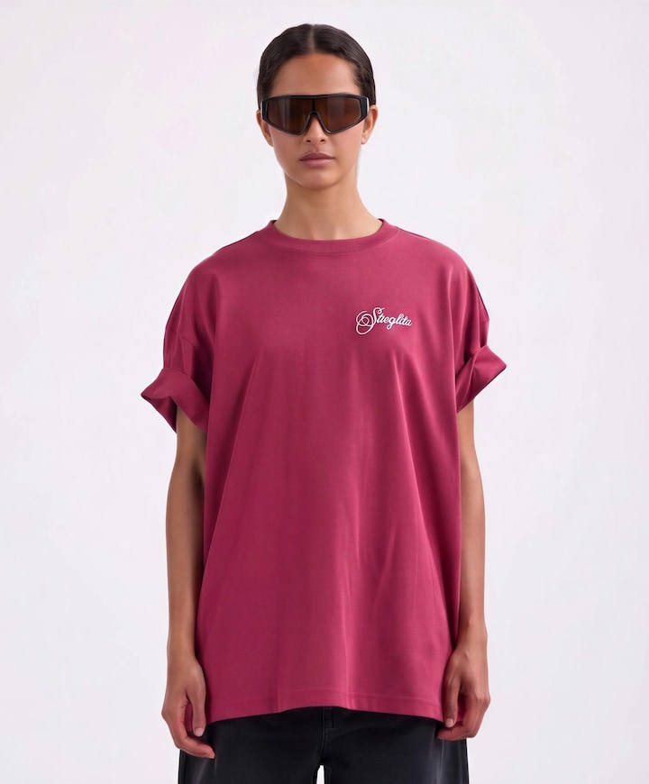 Dames T-shirt rood