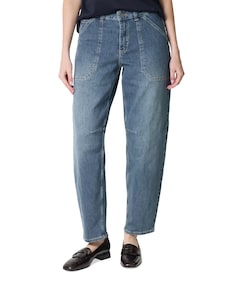 Mara Tapered Worker dames jeans blauw
