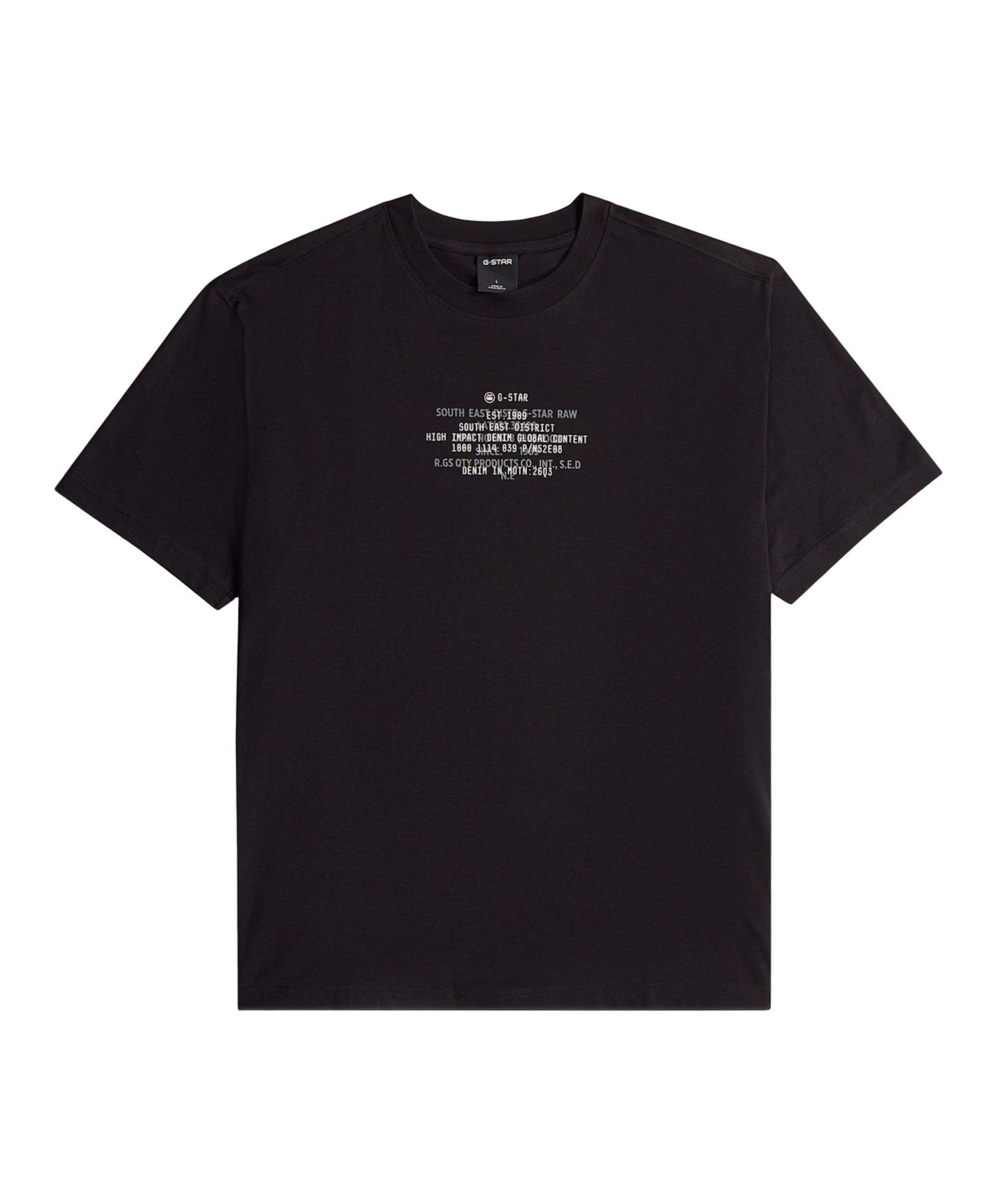 Heren T-shirt zwart