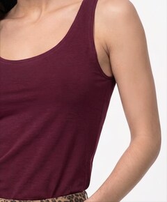 Dames top bordeaux