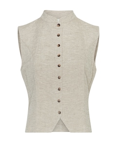 Dames gilet beige