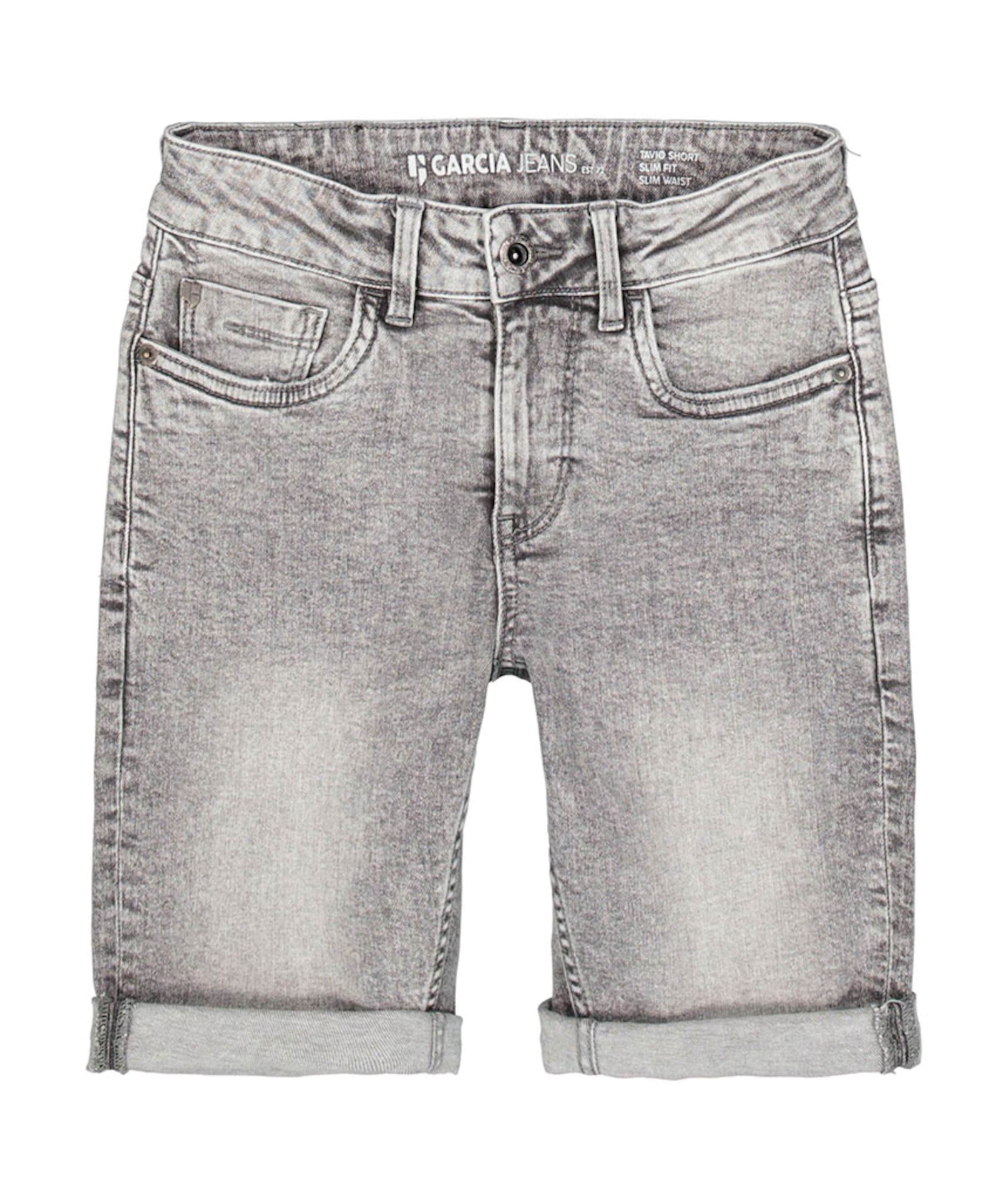 340 col.4005_Tavio short jongens korte broek grijs