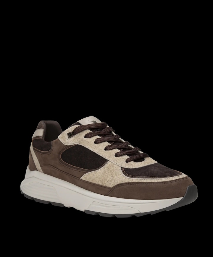 Manhattan heren sneakers bruin