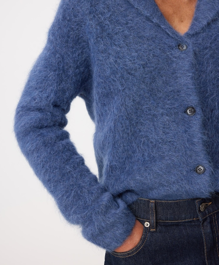 Dames vest blauw