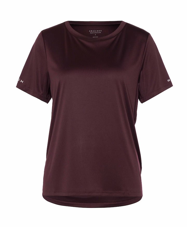 Dames t-shirt bordeaux