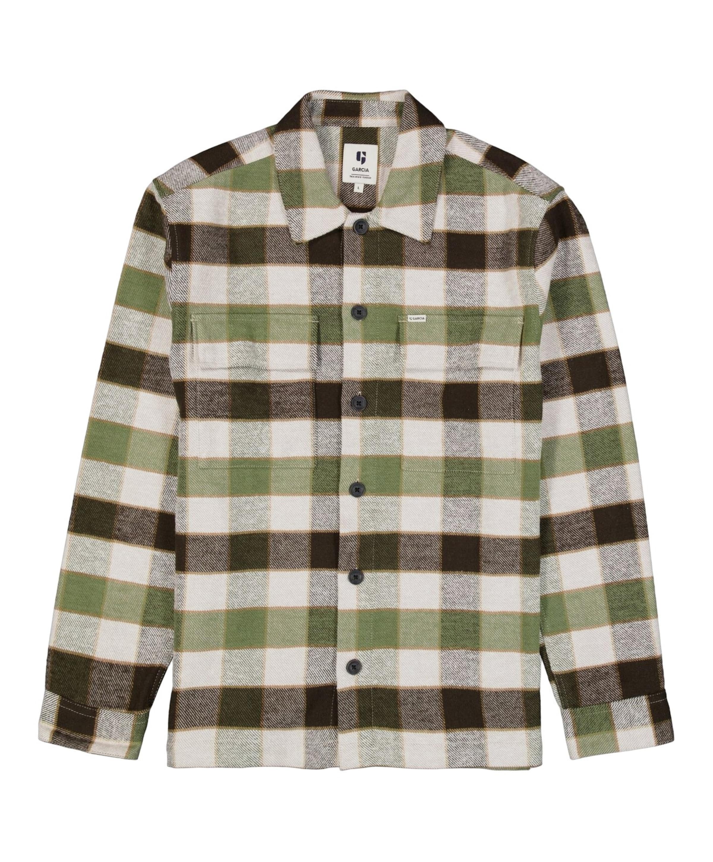 Heren overshirt bruin