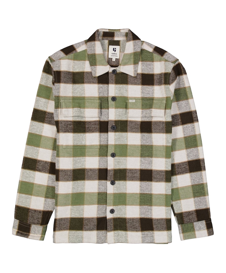 Heren overshirt bruin