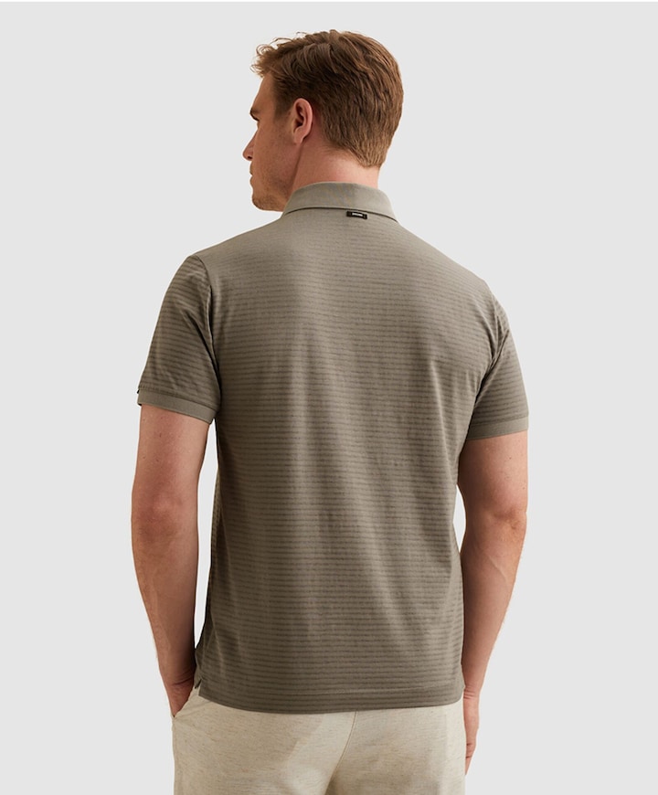 Heren polo grijs
