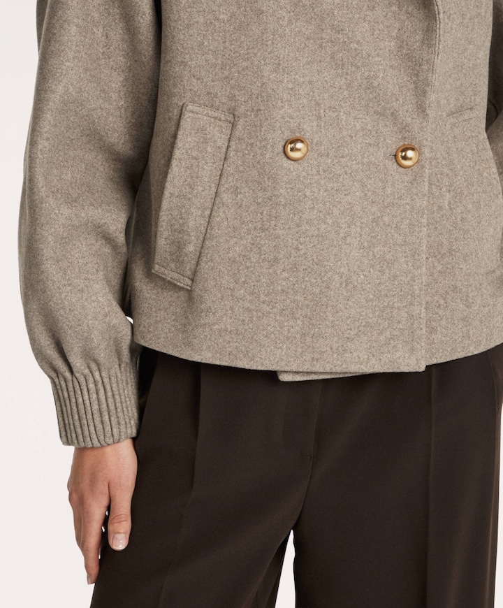 Dames jas beige