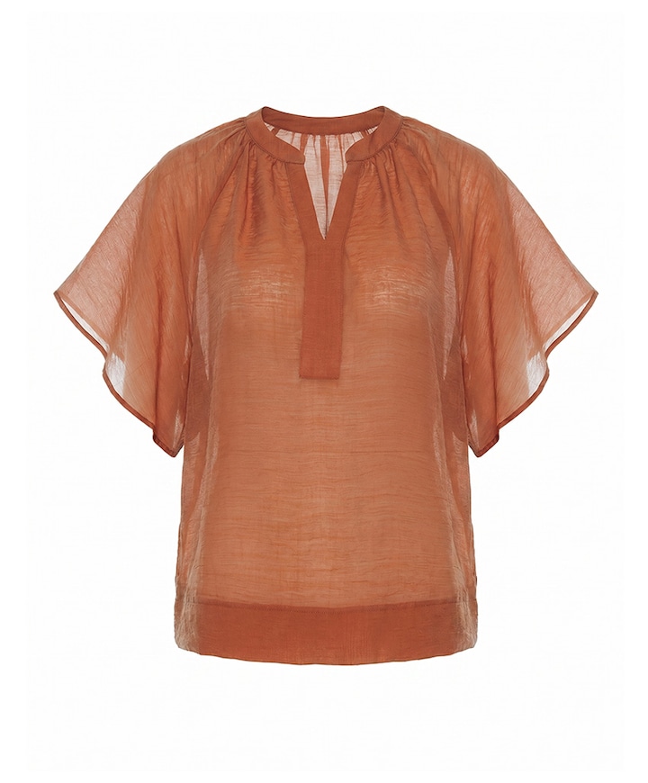 Dames blouse brique