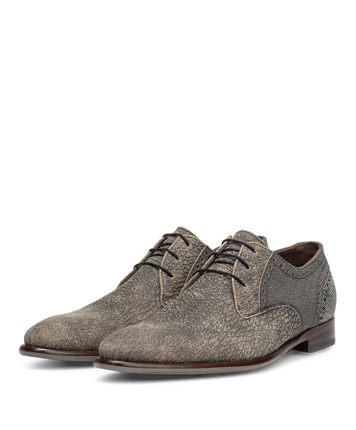 heren veterschoenen grijs
