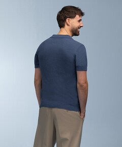 Heren polo blauw
