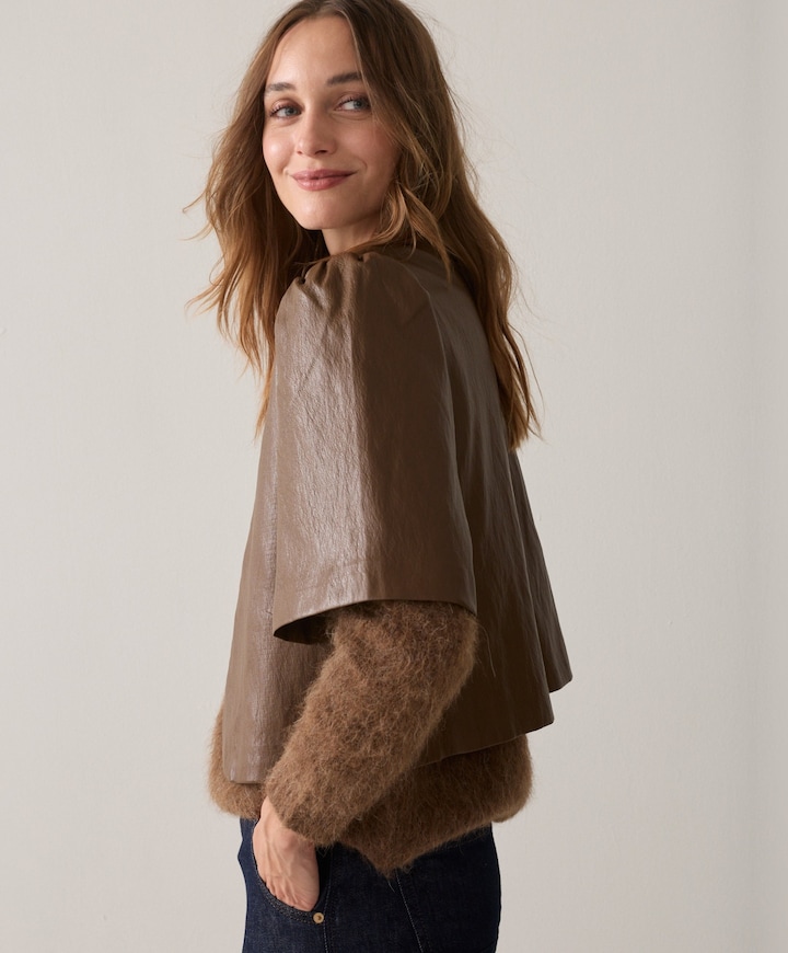 Dames blouse bruin