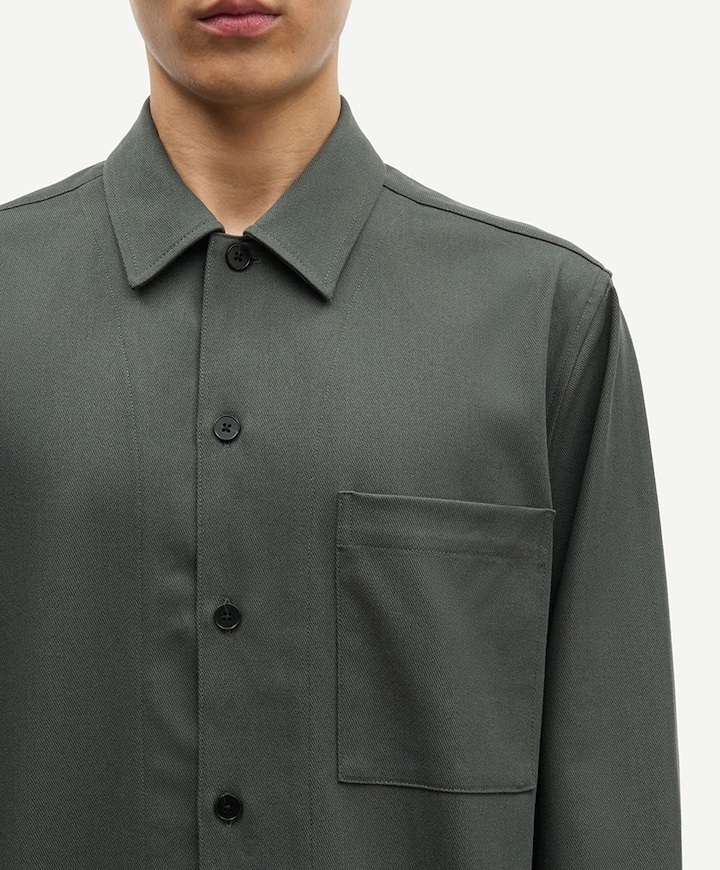Heren overshirt groen