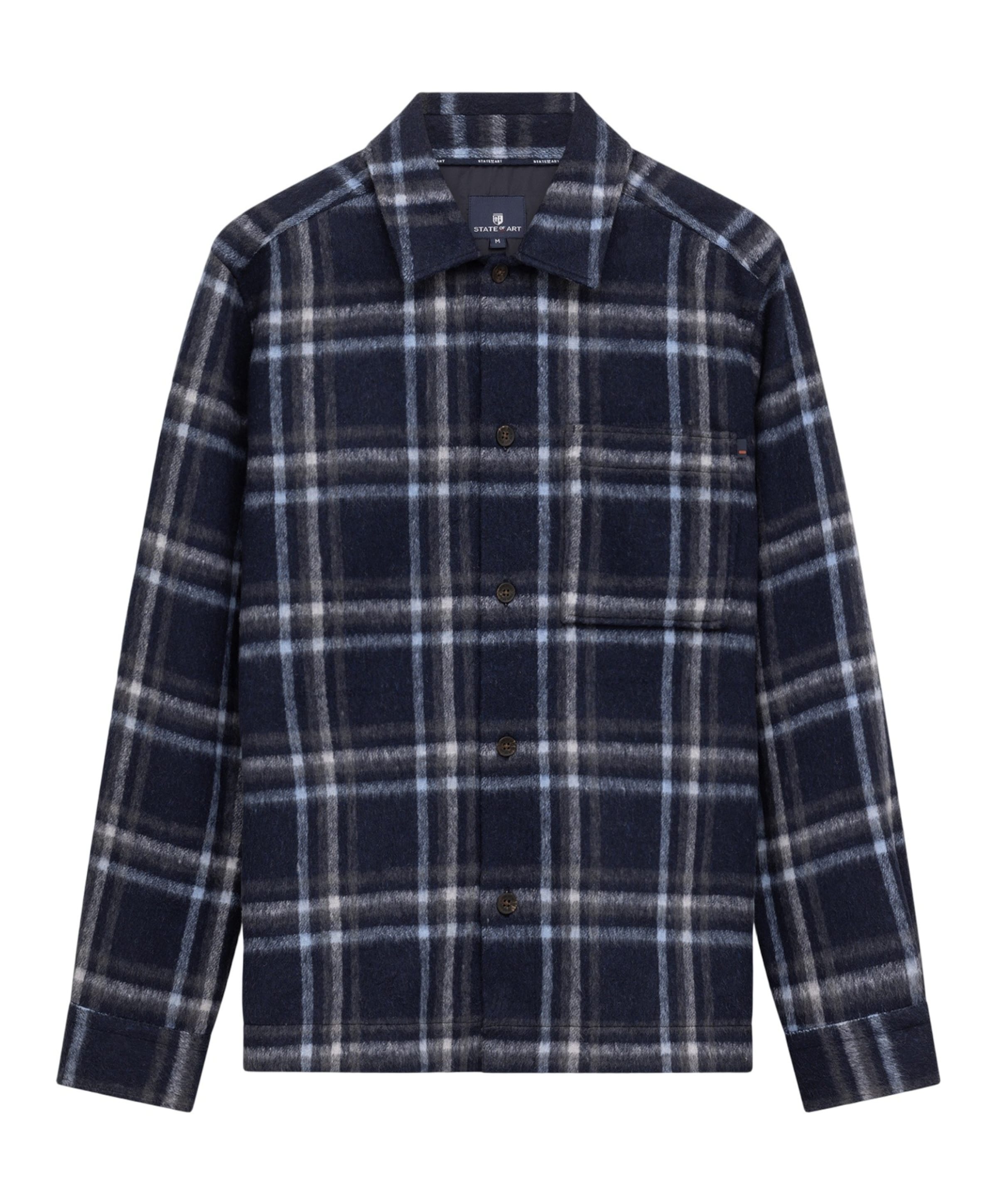 Heren overshirt blauw