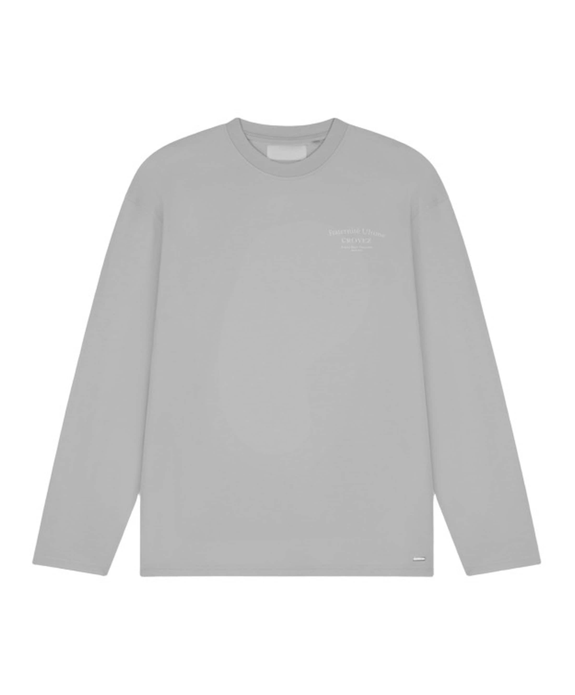 Heren longsleeve grijs