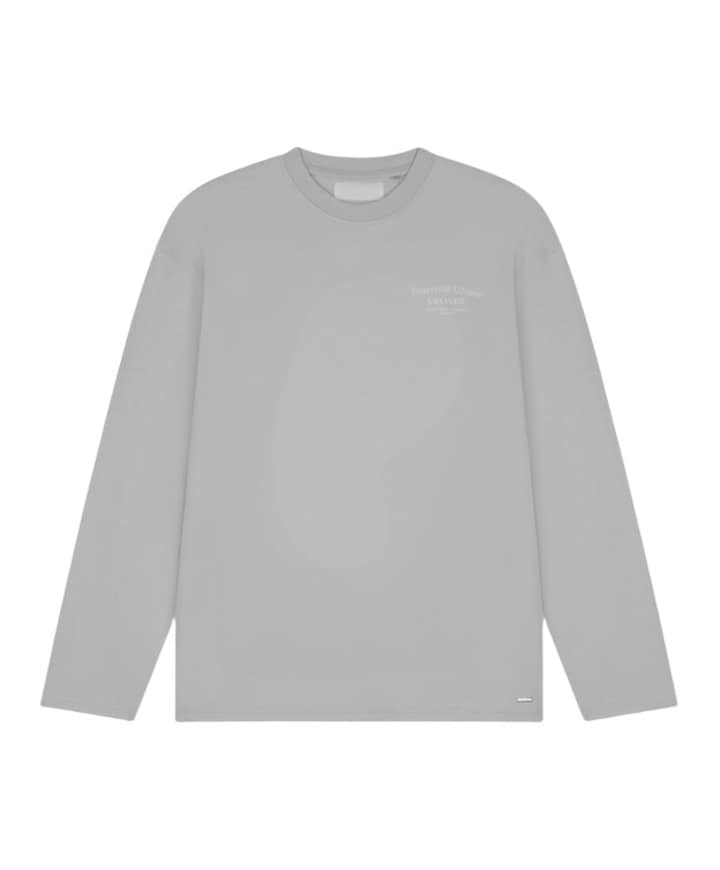 Heren longsleeve grijs