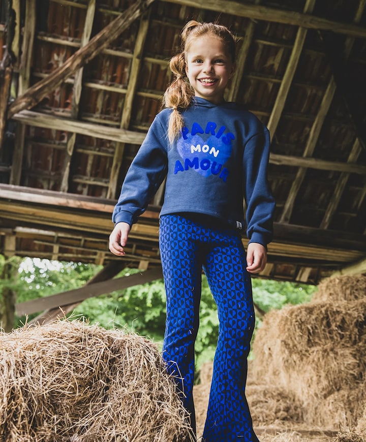 Meisjes hoodie blauw