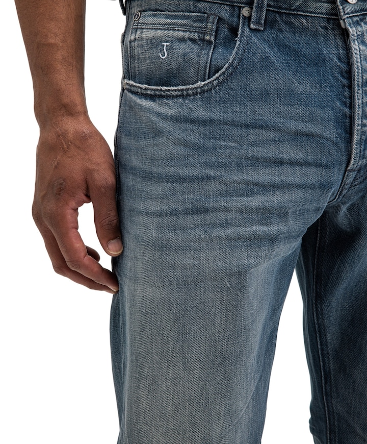 Stockton Straight Fog Denim heren broek blauw
