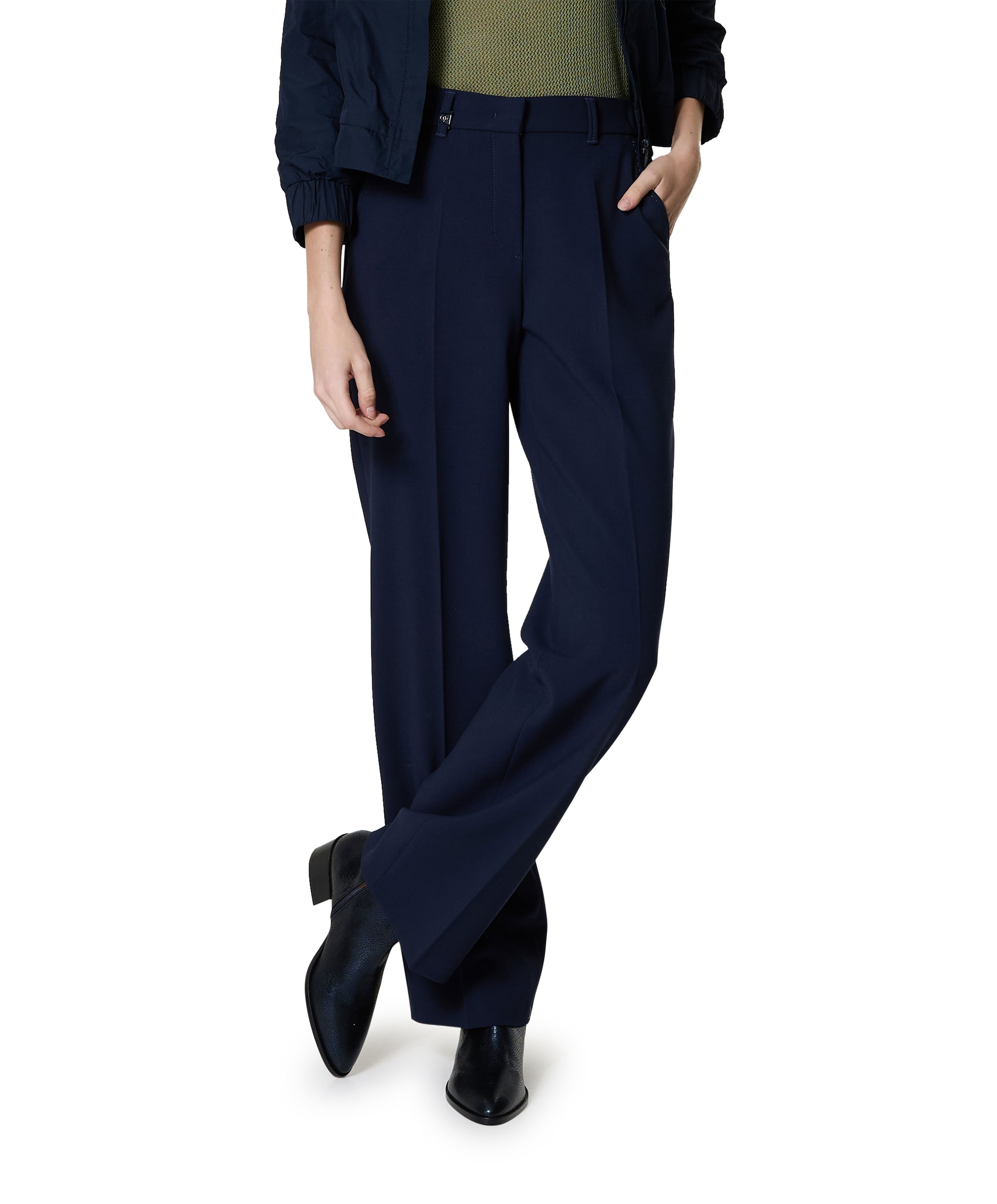 Luisa Wide Leg pantalon blauw