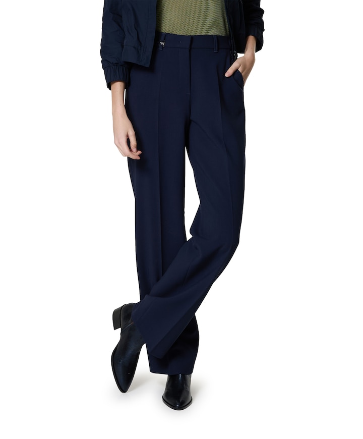 Luisa Wide Leg pantalon blauw