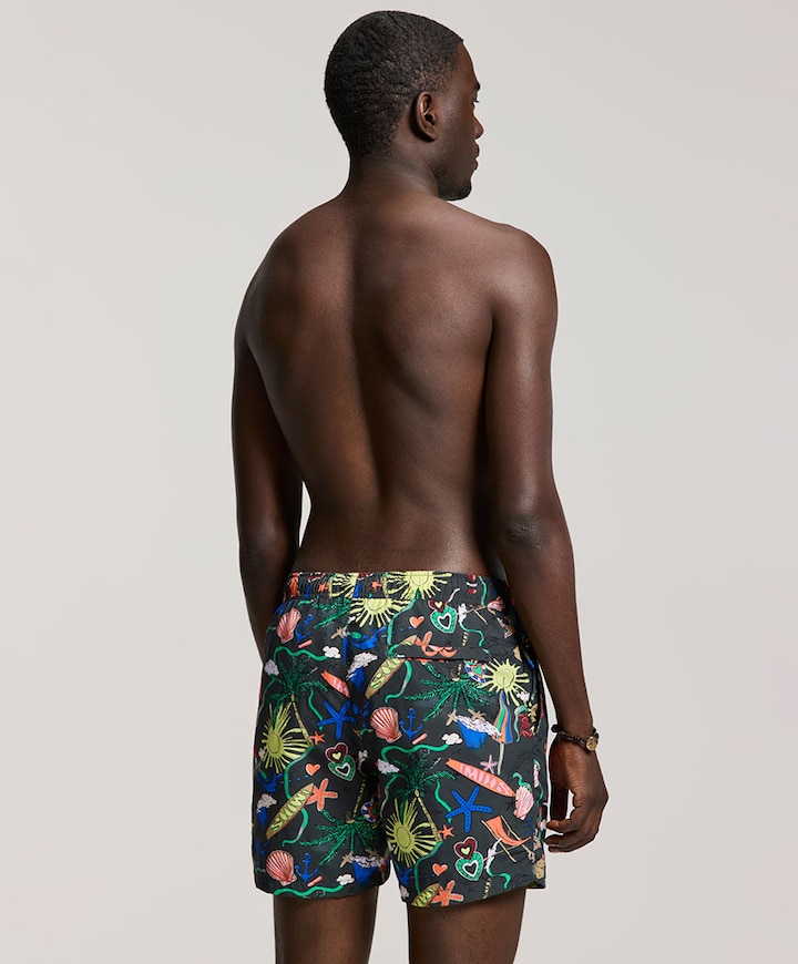 Heren zwemshort zwart