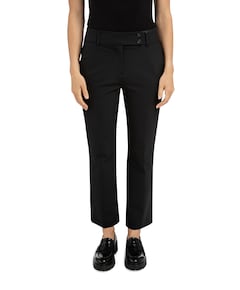 With modern waistband broek zwart