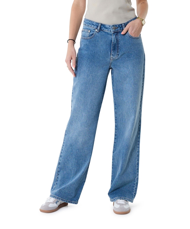 ZolinaGZ HW wide jeans blauw