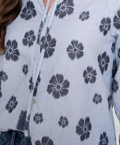 Dames blouse blauw