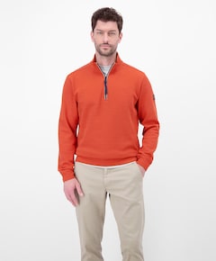 Heren trui met rits rood
