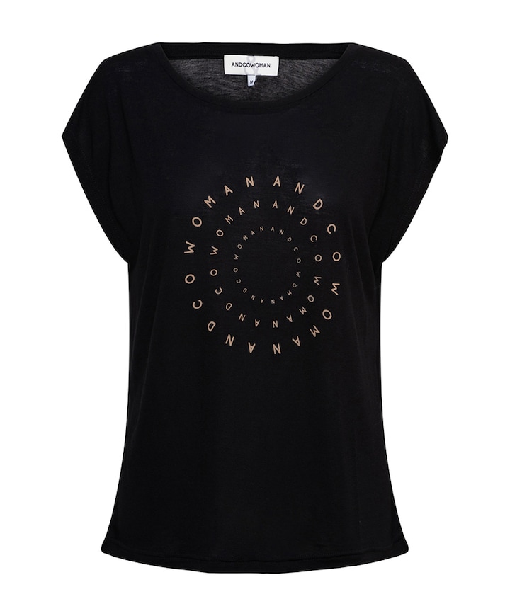 Dames t-shirt zwart