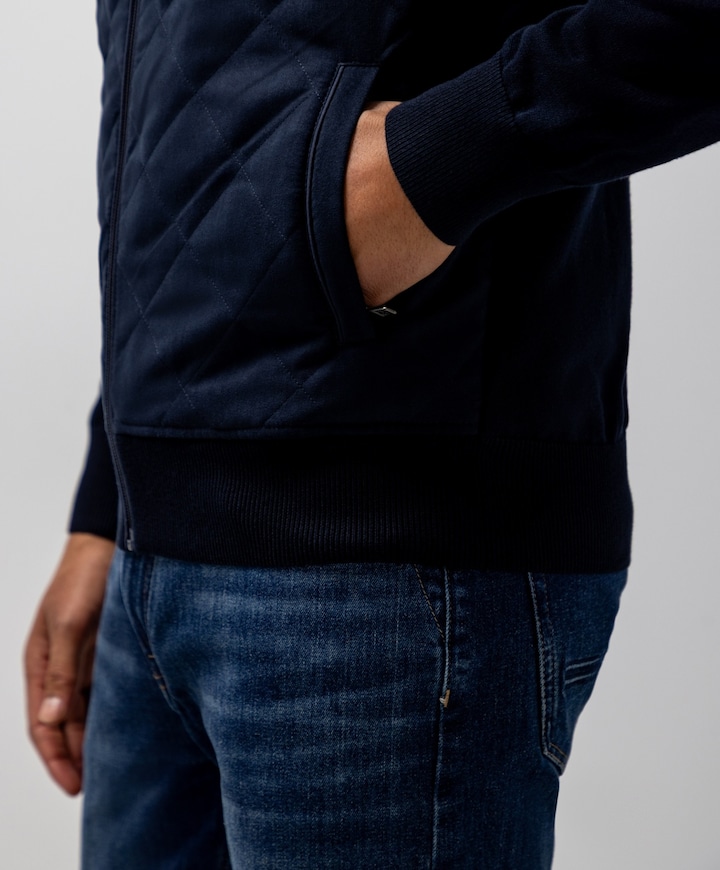 Heren vest blauw