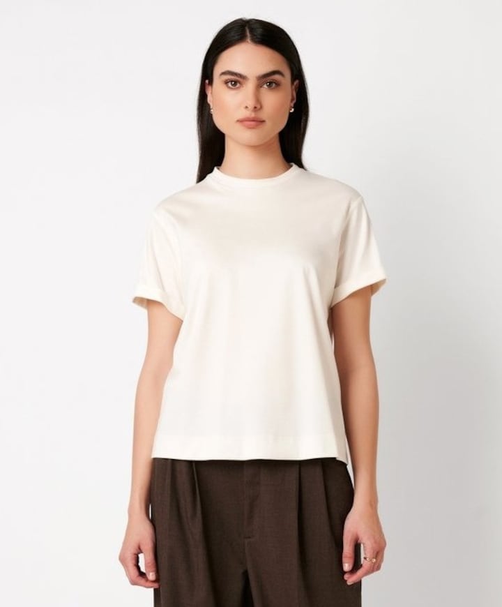 Dames T-shirt ecru