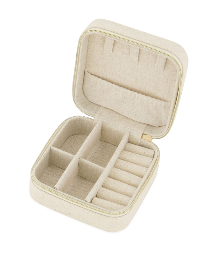 Dames jewellery box beige